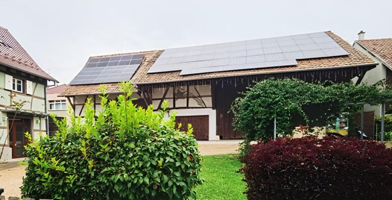 photo de la centrale PV à Stetten